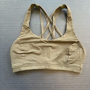 Lululemon Free To Be Serene Bra, Size 6, Olive Green